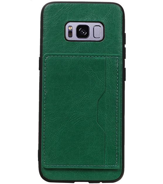 Portrait Rückseite 1 Karten für Galaxy S8 Green