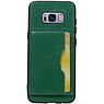 Portrait Back Cover 1 Carte per Galaxy S8 Green