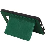 Portræt Bag Cover 1 Kort til Galaxy S8 Green