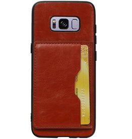 Copertina posteriore per ritratto 1 Schede per Galaxy S8 Brown