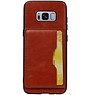 Portrait Back Cover 1 Cartes pour Galaxy S8 Brown