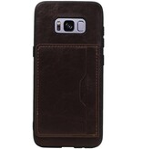 Standing Back Cover 1 Cards for Galaxy S8 Mocca