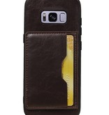 Couverture arrière 1 cartes pour Galaxy S8 Mocca