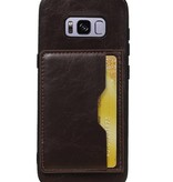 Standing Back Cover 1 Cards for Galaxy S8 Mocca