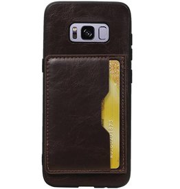 Couverture arrière 1 cartes pour Galaxy S8 Mocca