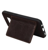 Couverture arrière 1 cartes pour Galaxy S8 Mocca