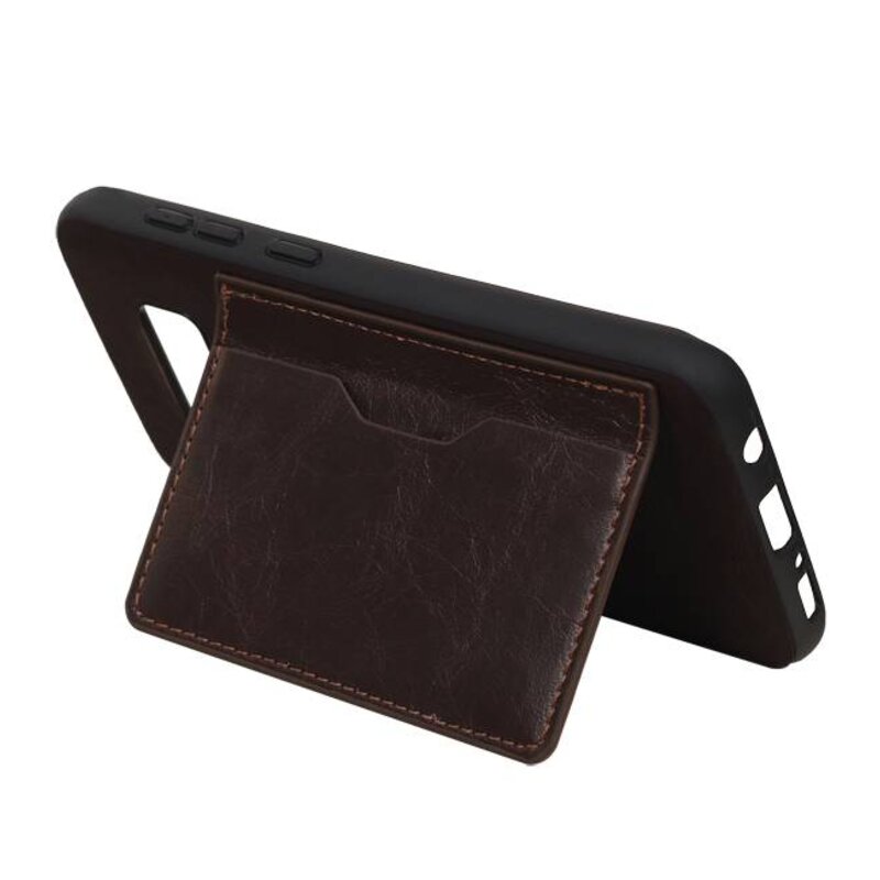 Couverture arrière 1 cartes pour Galaxy S8 Mocca