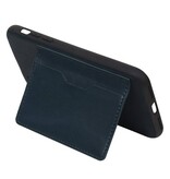 Stehender Rückendeckel 1 Pässe für iPhone X Navy