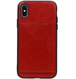 Stående bagdæksel 1 Passer til iPhone X Red