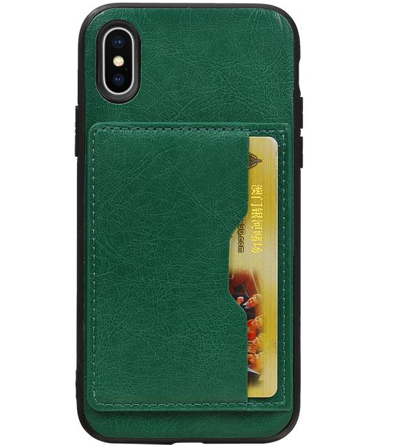 Standing Back Cover 1 Passes for iPhone X Green