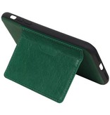 Stehender Rückendeckel 1 Pässe für iPhone X Grün