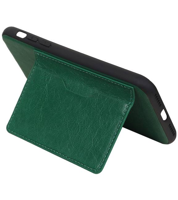 Stehender Rückendeckel 1 Pässe für iPhone X Grün
