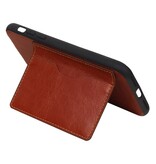 Tarjetas de contraportada Portrait 1 para iPhone X Brown