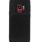 Staand Back Cover 1 Pasjes voor Galaxy S9 Zwart