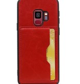 Portrait Back Cover 1 Cards for Galaxy S9 Red