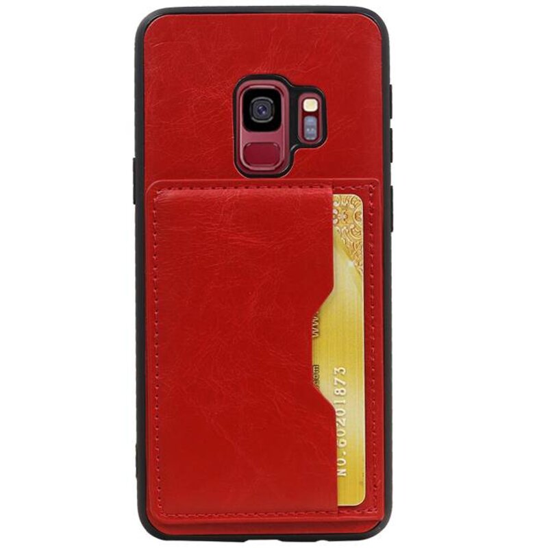 Portrait Back Cover 1 Cards for Galaxy S9 Red