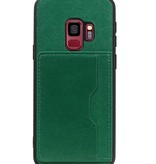 Portrait Back Cover 1 Cards for Galaxy S9 Green
