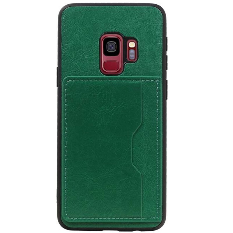 Portrait Rückseite 1 Karten für Galaxy S9 Green