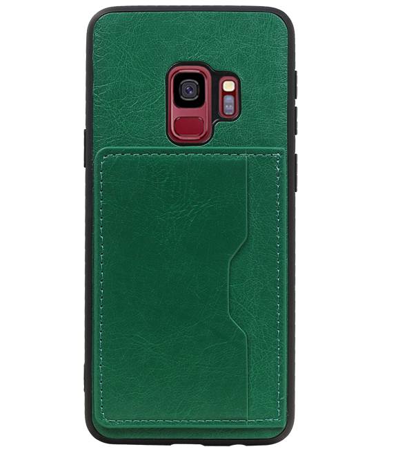 Portrait Back Cover 1 Cards for Galaxy S9 Green