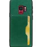 Portrait Back Cover 1 Cards for Galaxy S9 Green