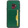 Portrait Back Cover 1 Cartes pour Galaxy S9 Green