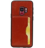 Portrait Rückseite 1 Karten für Galaxy S9 Brown