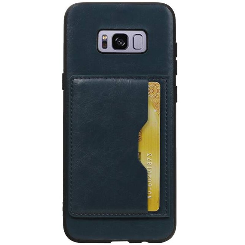 Stand Back Cover 1 Passes pour Galaxy S8 Plus Navy