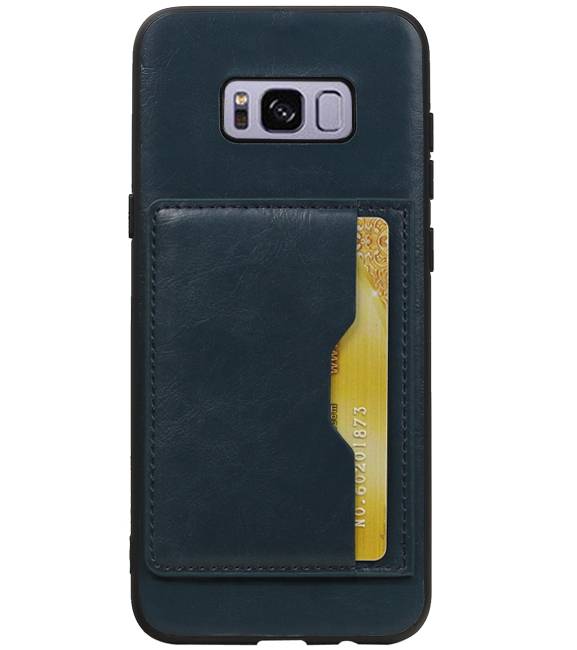 Stehender Rückendeckel 1 Passes für Galaxy S8 Plus Navy