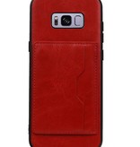 Portrait Back Cover 1 Carte per Galaxy S8 Plus Red