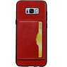 Portrait Back Cover 1 Carte per Galaxy S8 Plus Red