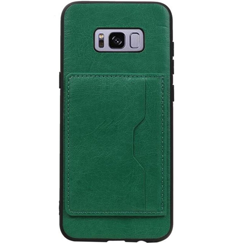 Portrait Back Cover 1 Carte per Galaxy S8 Plus Green