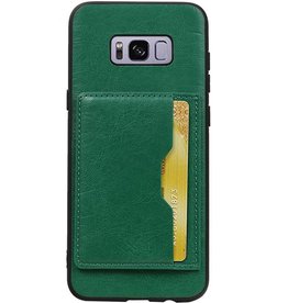 Portrait Back Cover 1 Carte per Galaxy S8 Plus Green