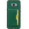 Portræt Bag Cover 1 Kort til Galaxy S8 Plus Green