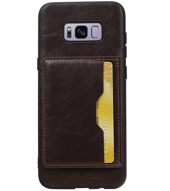 Standing Back Cover 1 Cards for Galaxy S8 Plus Mocca