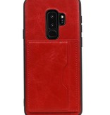 Stand Back Cover 1 Passes pour Galaxy S9 Plus Red