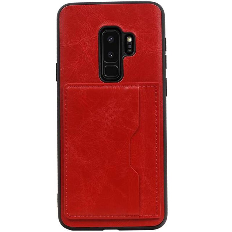 Copertura posteriore in piedi 1 Passa per Galaxy S9 Plus Red