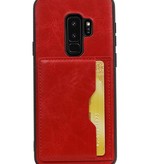 Stand Back Cover 1 Passes pour Galaxy S9 Plus Red