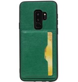 Staand Back Cover 1 Pasjes voor Galaxy S9 Plus Groen