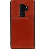 Cover posteriore per ritratto 1 scheda per Galaxy S9 Plus Brown