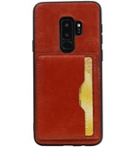 Portrait Back Cover 1 Cartes pour Galaxy S9 Plus Brown