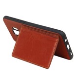 Staand Back Cover 1 Pasjes voor Galaxy S9 Plus Bruin