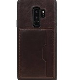 Permanente Volver Cover 1 Tarjetas para Galaxy S9 Plus Mocca