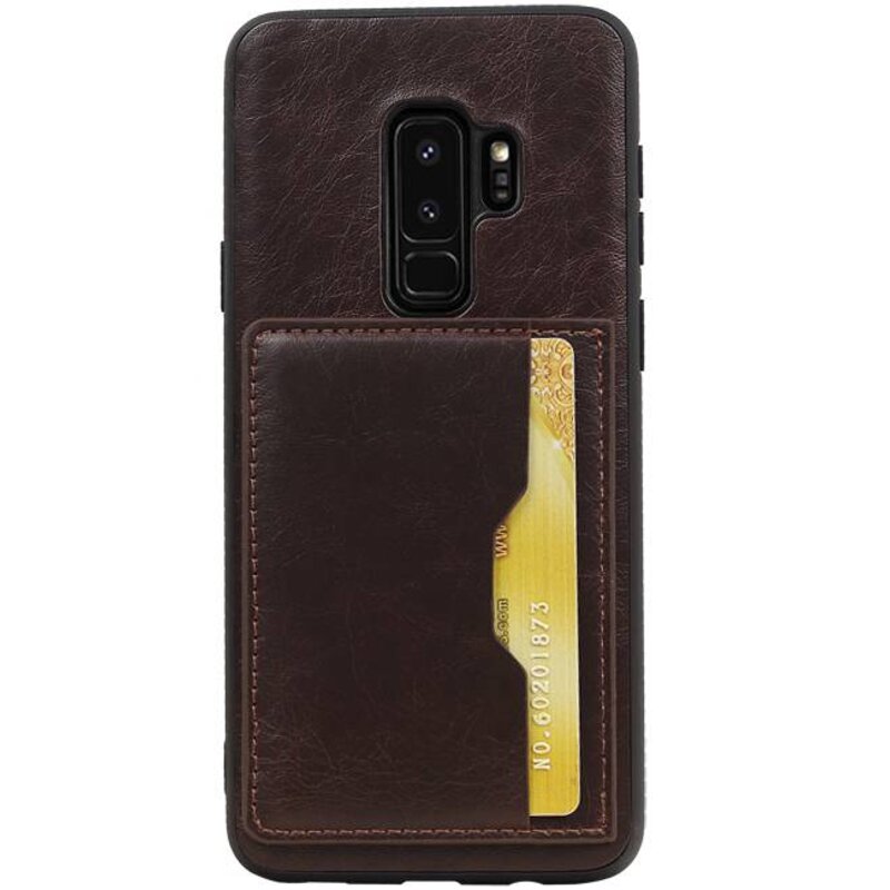 Ständigen Rückendeckel 1 Karten für Galaxy S9 Plus Mocca