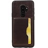 Staand Back Cover 1 Pasjes voor Galaxy S9 Plus Mocca