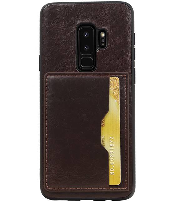 Standing Back Cover 1 Cards for Galaxy S9 Plus Mocca