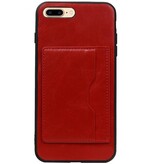 Stående bagside 1 Passer til iPhone 8 Plus Rød