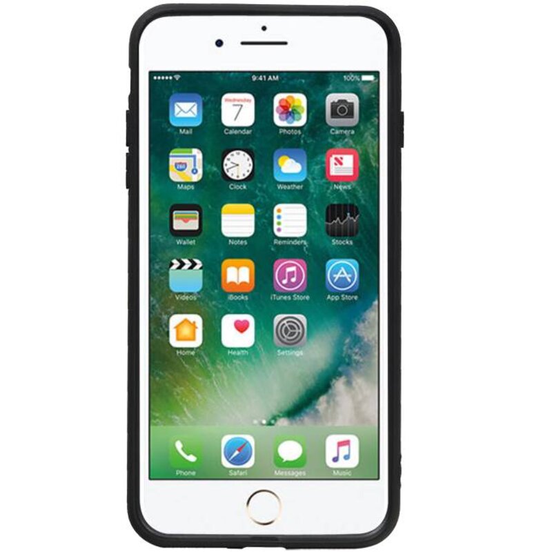 Stående bagside 1 Passer til iPhone 8 Plus Rød