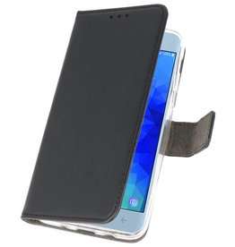 Wallet Cases Tasche für Galaxy J3 2018 Schwarz