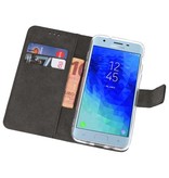 Wallet Cases Hoesje voor Galaxy J3 2018 Zwart