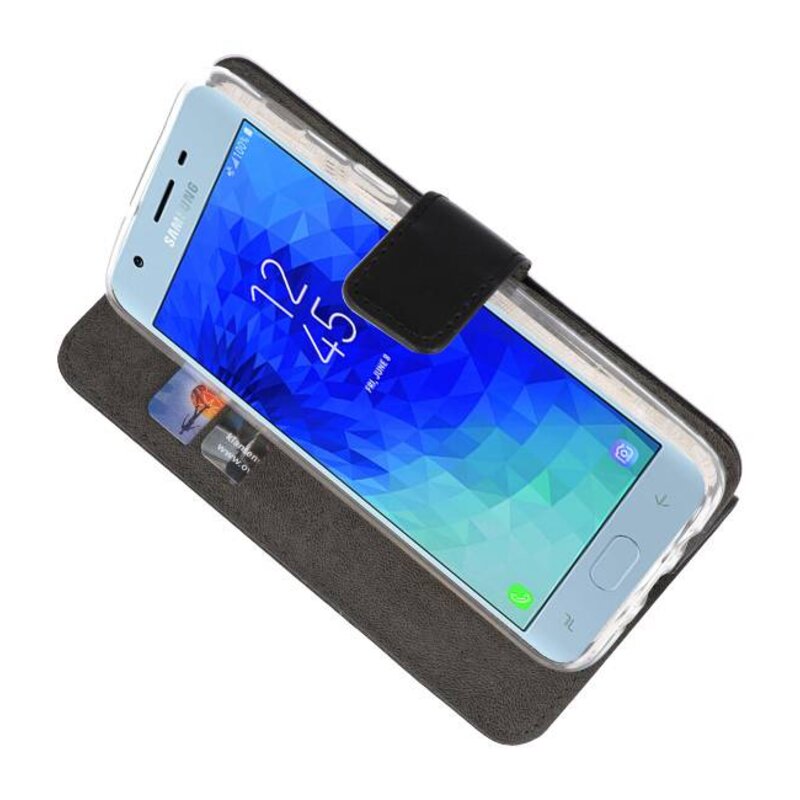 Custodia a Portafoglio per Galaxy J3 2018 Nero